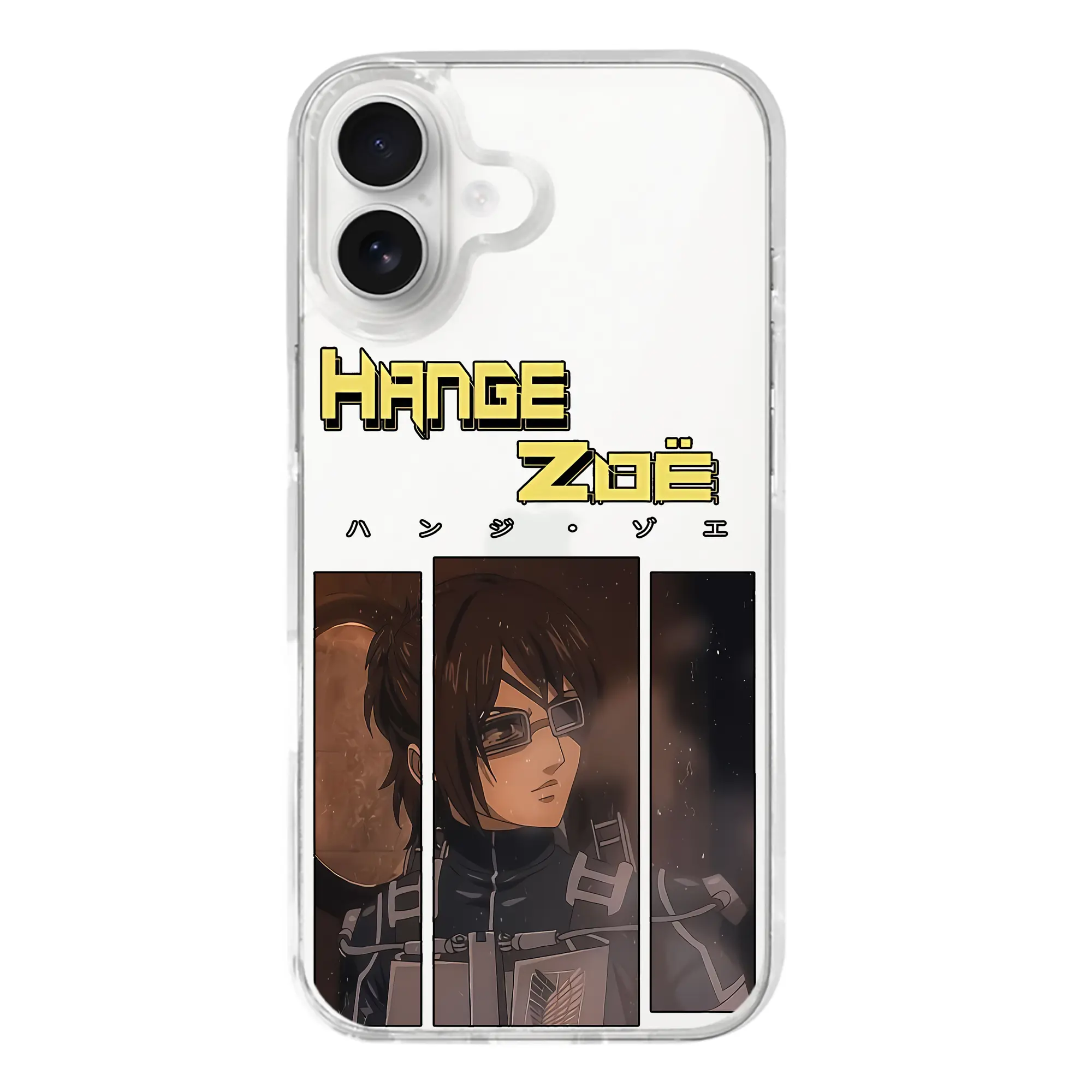 進撃の巨人 グッズ ハンジ・ゾエ - iPhone 17シリーズ 透明スマホケース – 薄型・耐衝撃・精密フィット保護カバー